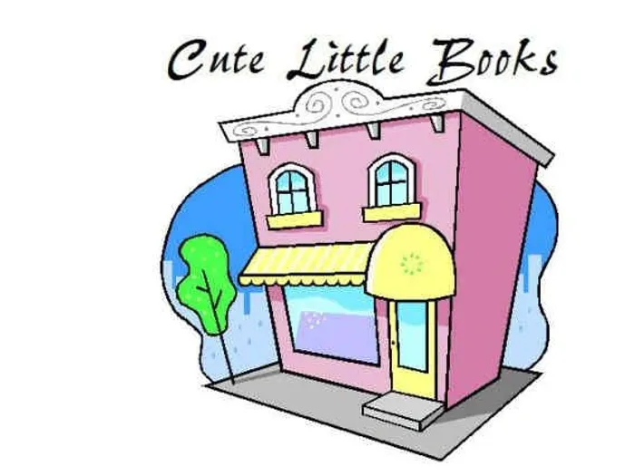 Cute Little Books storefront illustration